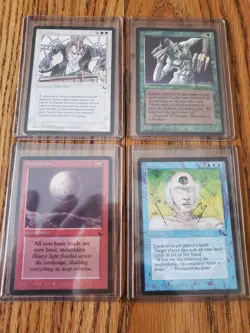 MAGIC THE GATHERING Lot of Four (4) THE DARK Cards Very Nice Condition - Image 1