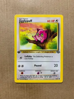 1st Edition Jigglypuff 54/64 Jungle Set - Common Pokemon Card - NM/Mint - Image 1