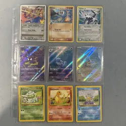 Pokemon Card Lot 9 Cards ( Squirtle , Bulbasaur, Charmander WOTC, Holo Vintage - Image 1