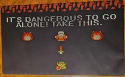 Zelda Original Playmat card game Play Mat desk Mouse Pad TCG CCG MTG 24 x 14 in - Image 1
