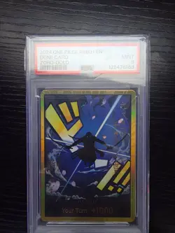 One Piece GOLD Don Card Zoro PRB01 PSA 9 ENGLISH - Image 1