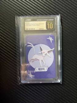 CGC 10 Pristine Espeon Point Salad Eevee Edition Korean Pokemon Card - Image 1