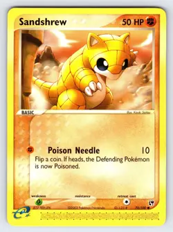 Sandshrew 75/100 EX Sandstorm Pokemon Card TCG e-Series Saitou Common - Nm/Vlp - Image 1