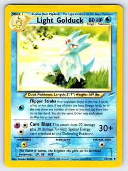 Light Golduck 47/105 2002 Neo Destiny Pokemon Card TCG WOTC Vintage - Nm/Vlp - Image 1