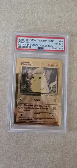 Pikachu - (Celebrations Metal Card) 058/102 Miscellaneous Cards & Products Holo - Image 1