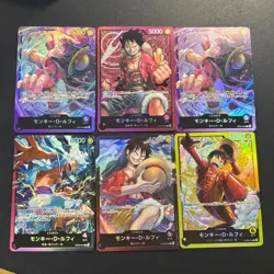 One Piece Monkey D. Luffy Leader Parallel Card LOT ST29-001 OP09 , OP05 - Image 1