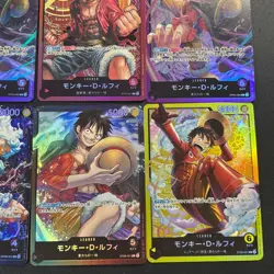 One Piece Monkey D. Luffy Leader Parallel Card LOT ST29-001 OP09 , OP05 - Image 3