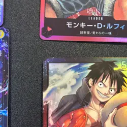 One Piece Monkey D. Luffy Leader Parallel Card LOT ST29-001 OP09 , OP05 - Image 5