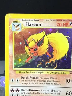 Pokemon Card Flareon 3/64 Holo Rare Jungle Set WOTC Light Play - Image 3