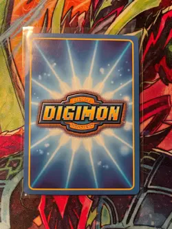 Digimon CCG AeroVeedramon Bo-88 Foil 1999 Bandai Rare Card DAMAGED** - Image 2