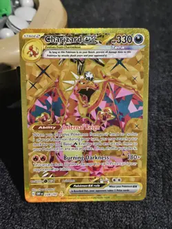 Pokemon TCG Charizard EX Obsidian Flames Holo Gold Rare Card 228/197 Mint NM - Image 1