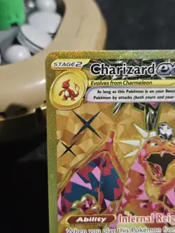 Pokemon TCG Charizard EX Obsidian Flames Holo Gold Rare Card 228/197 Mint NM - Image 2
