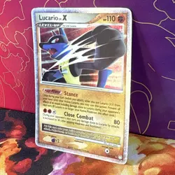 Pokemon TCG Lucario LV.X Holo Rare Card Mysterious Treasures 122/123 - Image 2