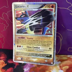 Pokemon TCG Lucario LV.X Holo Rare Card Mysterious Treasures 122/123 - Image 3