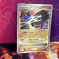 Pokemon TCG Lucario LV.X Holo Rare Card Mysterious Treasures 122/123 - Image 5
