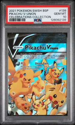 Pikachu V-Union (2021) Celebrations Collection SWSH139-142 | 4 Card Set - PSA 10 - Image 2