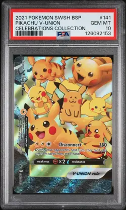 Pikachu V-Union (2021) Celebrations Collection SWSH139-142 | 4 Card Set - PSA 10 - Image 4