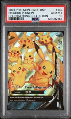 Pikachu V-Union (2021) Celebrations Collection SWSH139-142 | 4 Card Set - PSA 10 - Image 5