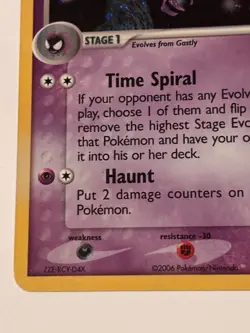 Haunter 35/92 Ex Legend Maker Stamped Reverse Holo Pokemon Card LP - Image 5