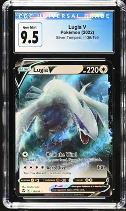 Pokemon Lugia V Holo Star TCG Silver Tempest 2022 CGC 10 Gem Mint Card 139/195 - Image 1