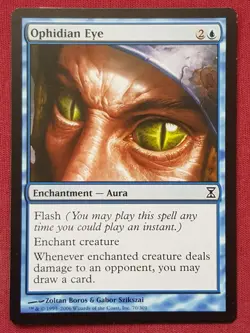 Magic The Gathering TIME SPIRAL OPHIDIAN EYE blue card MTG - Image 1