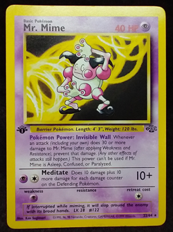 Pokemon Jungle Mr. Mime 22/64 1st Edition Non-Holo Card NM #N10C5 - Image 1