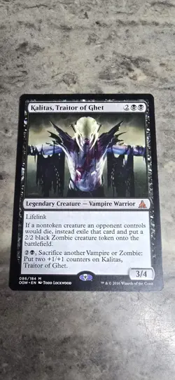 Kalitas, Traitor of Ghet Oath of the Gatewatch Regular Mythic MTG NM - Image 1