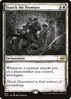 1x Search the Premises Foil Showcase MH2 NM x1 Mtg Magic the Gathering Changie - Image 1