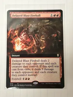MTG Delayed Blast Fireball (Extended Art) Battle For Baldur's Gate. NM. 630. - Image 2