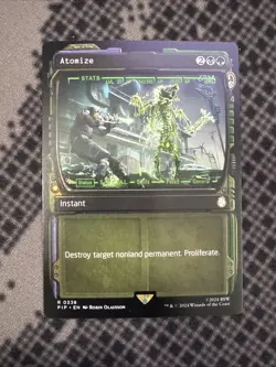 Atomize (Showcase) (R) 0338 MTG Universes Beyond Fallout (PIP) - Image 1