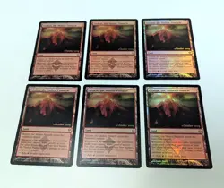 6X Valakut, the Molten Pinnacle Foil Pre Release Promos Magic MTG UNPLAYED NM - Image 1