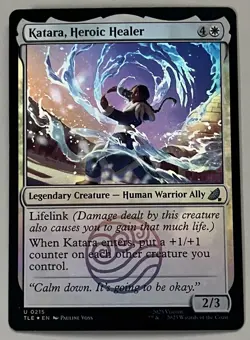 MTG Avatar: TLE Katara, Heroic Healer Legendary Creature UNCOMMON FOIL #0215 - Image 1