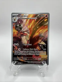Pokemon TCG Pokemon Blaziken Illustration rare #192 NM Pack Fresh - Image 1