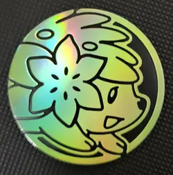 Pokemon TCG Shaymin Light Green Coin - Image 1