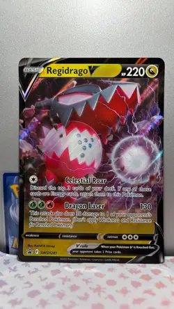Regidrago V - JUMBO CARD Black Star Promo SWSH281 - NEAR MINT - Pokemon - Image 1