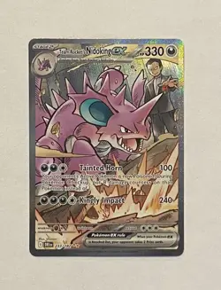 Team Rocket’s Nidoking ex 233/182 Secret Illustration Rare Pokemon NM - Image 1