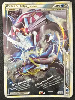 [JUMBO] Palkia & Dialga Legend Pokemon Card 2010 102/102 [LP] - Image 1