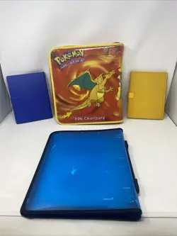 Vintage Pokemon 1999 Charmander 4-Pocket Card Binder/ 3-Ring Book Lot Nintendo - Image 2