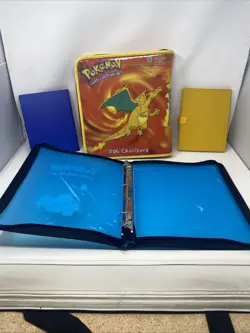 Vintage Pokemon 1999 Charmander 4-Pocket Card Binder/ 3-Ring Book Lot Nintendo - Image 3