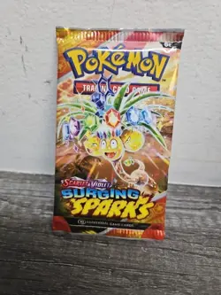 2 Pokemon Scarlet And Violet Surging Sparks Factory Sealed 10 Card Booster Pack - Image 1