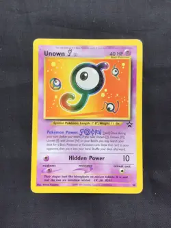 Pokemon Cards: Wizards Black Star Promo: Unown J 38 - Image 1