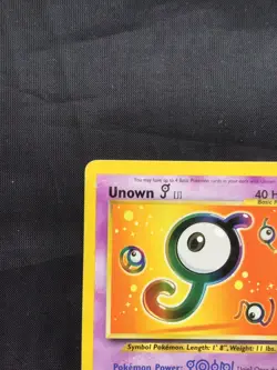 Pokemon Cards: Wizards Black Star Promo: Unown J 38 - Image 2