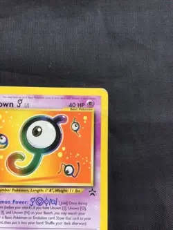Pokemon Cards: Wizards Black Star Promo: Unown J 38 - Image 3