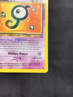 Pokemon Cards: Wizards Black Star Promo: Unown J 38 - Image 4