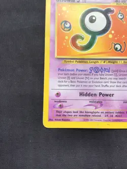Pokemon Cards: Wizards Black Star Promo: Unown J 38 - Image 5
