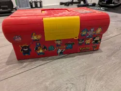 Pokemon Vintage 'Just Stuff' Collector's Case 90's Bulk Cards Chest Storage - Image 2