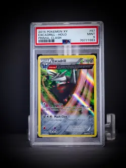 2015 Pokemon XY Primal Clash Exadrill Holo 97 PSA 9 - Image 1
