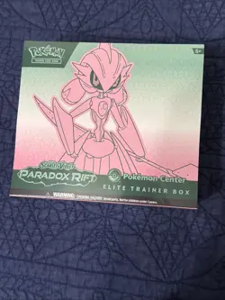 Paradox Rift Elite Trainer Box Pokemon center Edition Sealed TCG Iron Valiant 820650854163 - Image 1