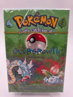 Sealed Shadowless Pokemon Base Set Theme Deck Overgrowth Gold Strip UT0049 - Image 1