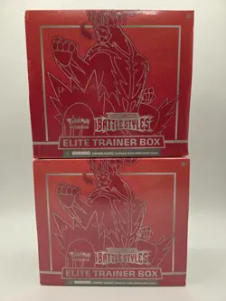 2-Sealed Pokemon Sword & Shield Battle Styles SWSH05 ETB DK0222 - Image 1